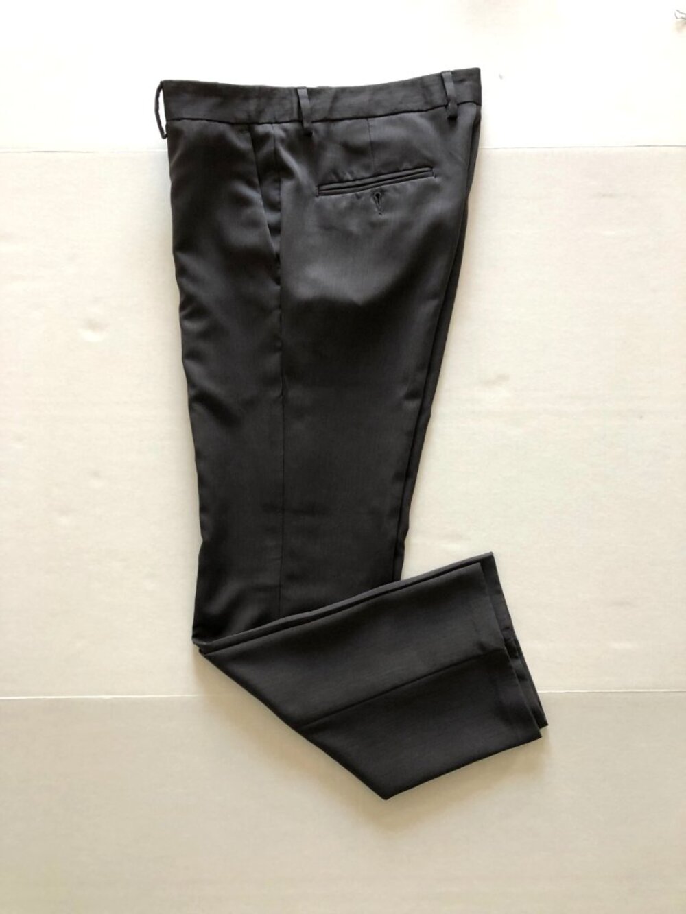 REACTION Kenneth Cole Men's Gray Flat Front Dress Pants 34 x 29 Regular Fit
